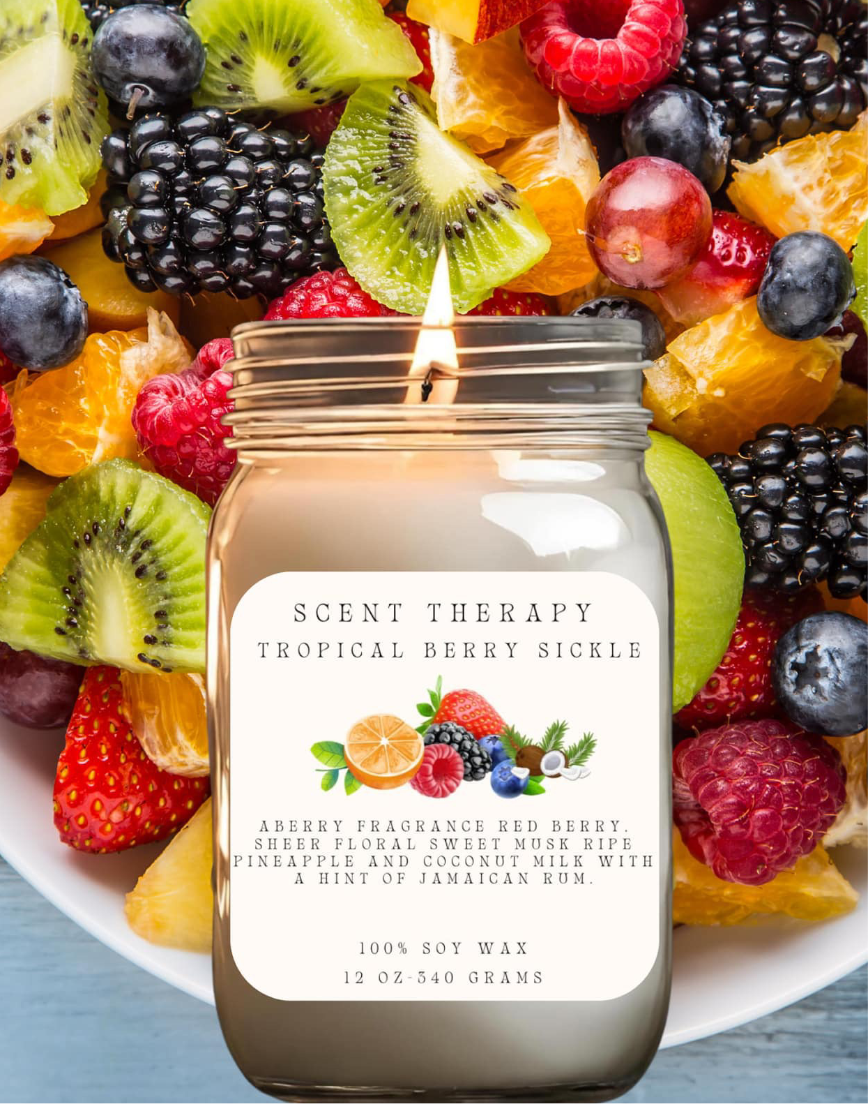 Tropical Berry Bliss-12 oz Trio